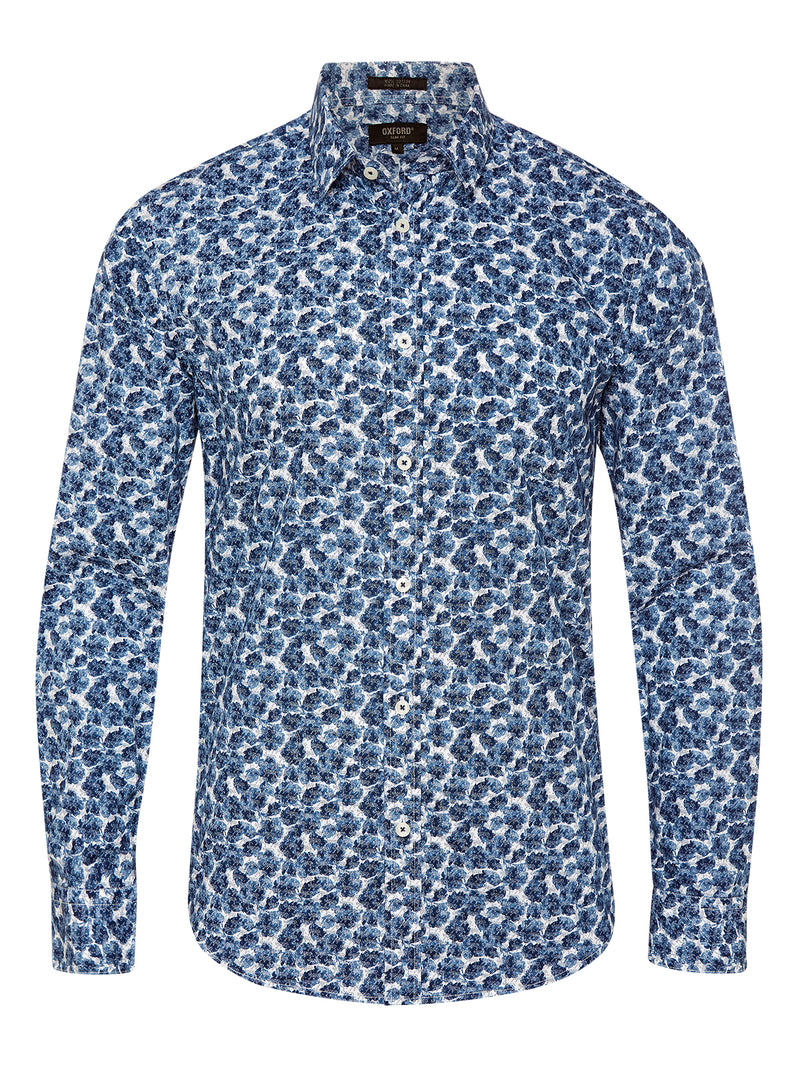 KENTON PRINTED SHIRT NAVY