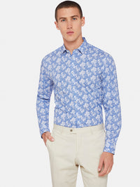 KENTON FLORAL PRINT SHIRT BLUE