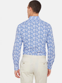 KENTON FLORAL PRINT SHIRT BLUE