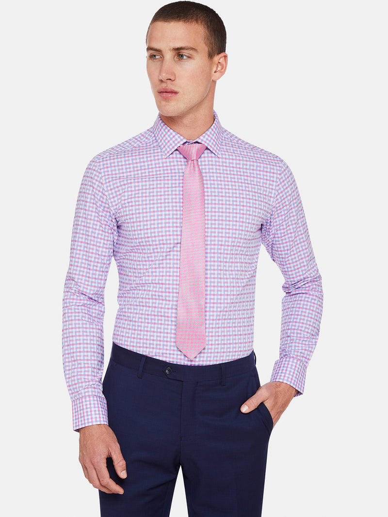 BECKTON CHECKED SHIRT PINK