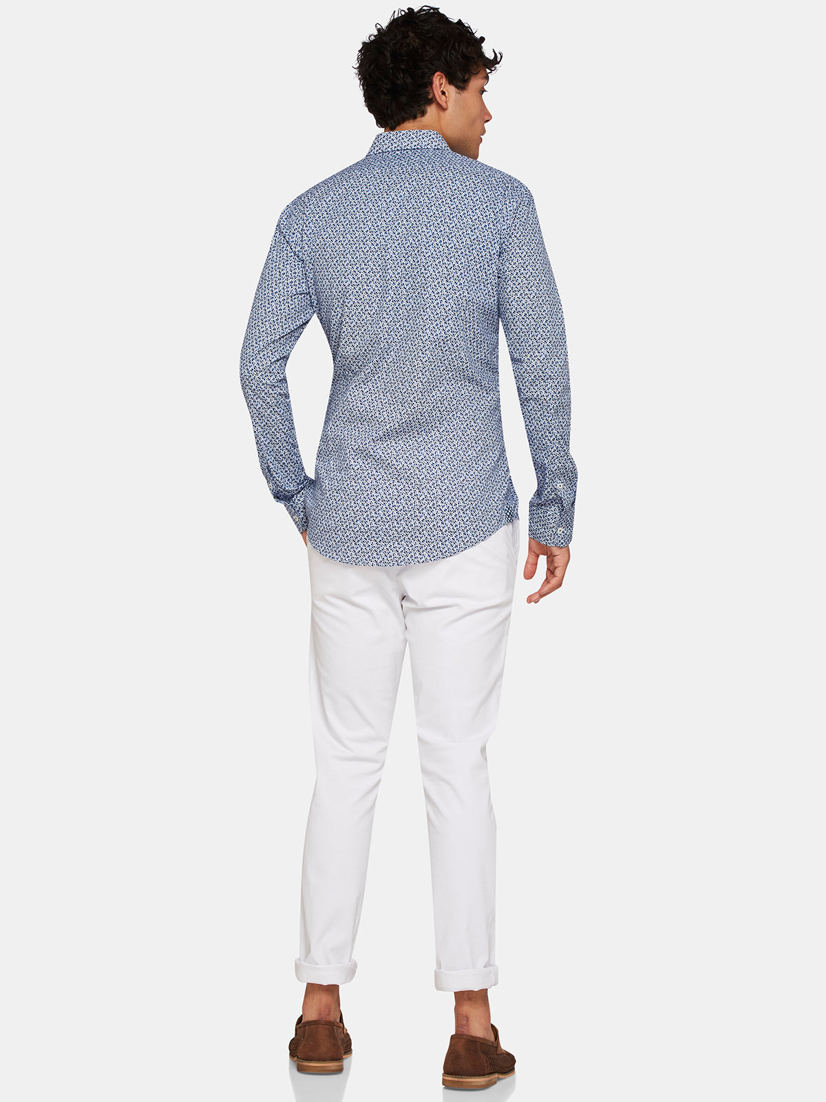 KENTON PRINTED SHIRT BLUE