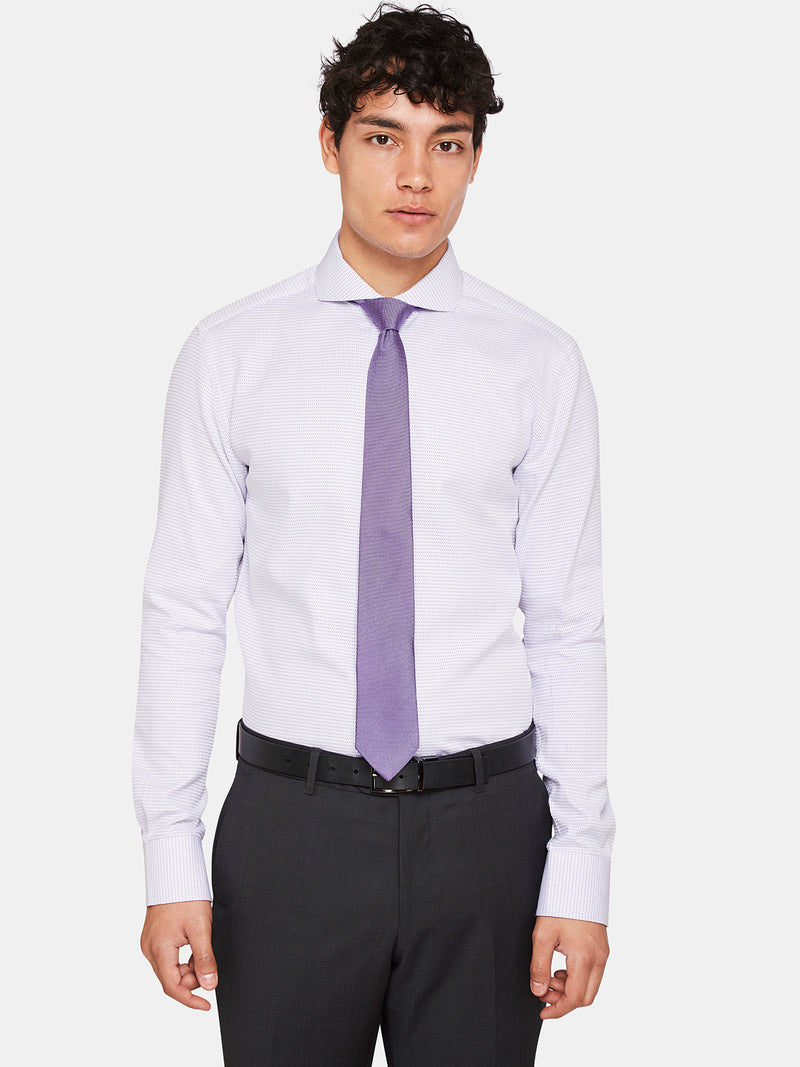 KENSINGTON DOBBY SHIRT PURPLE