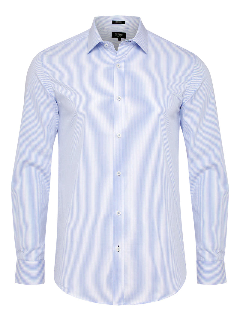 BECKTON STRIPED SHIRT BLUE