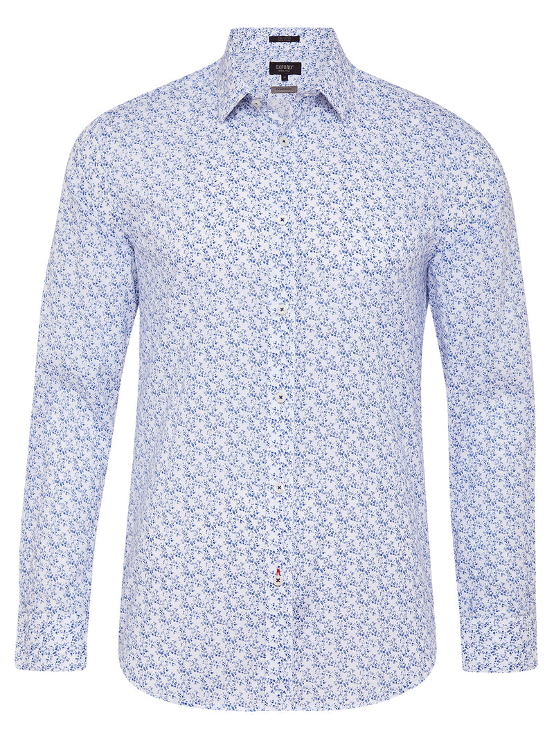 KENTON PRINTED SHIRT BLUE