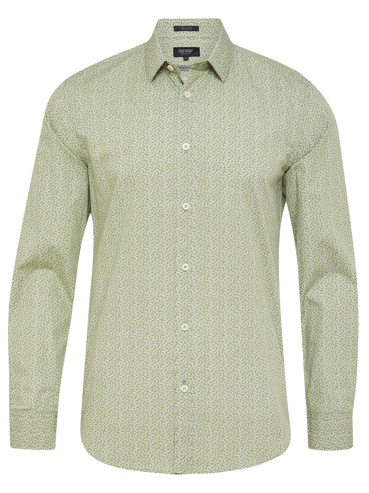 KENTON PRINTED SHIRT OLIVE