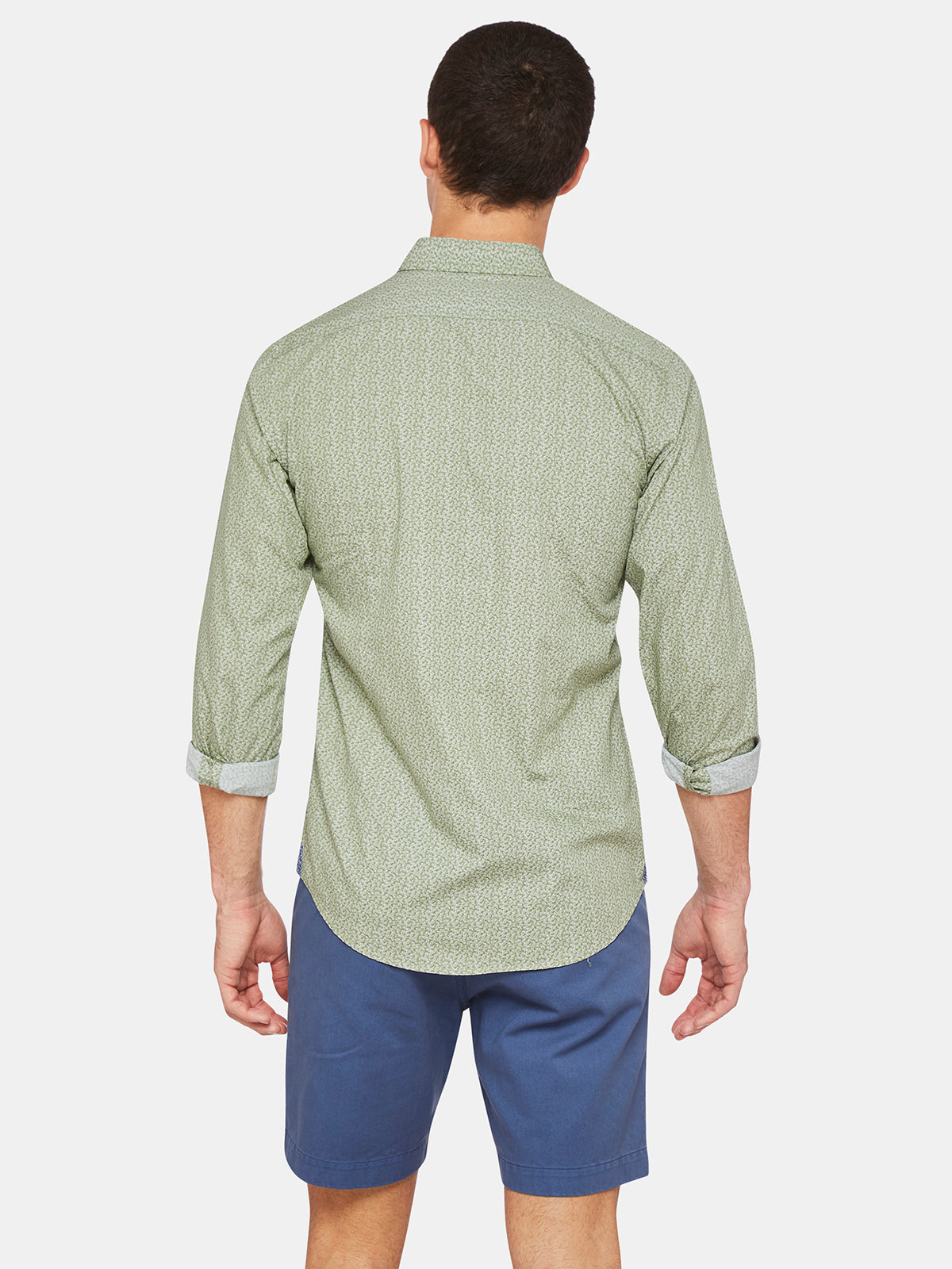 KENTON PRINTED SHIRT OLIVE