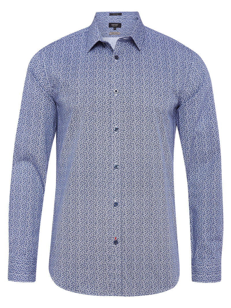 KENTON PRINTED SHIRT BLUE