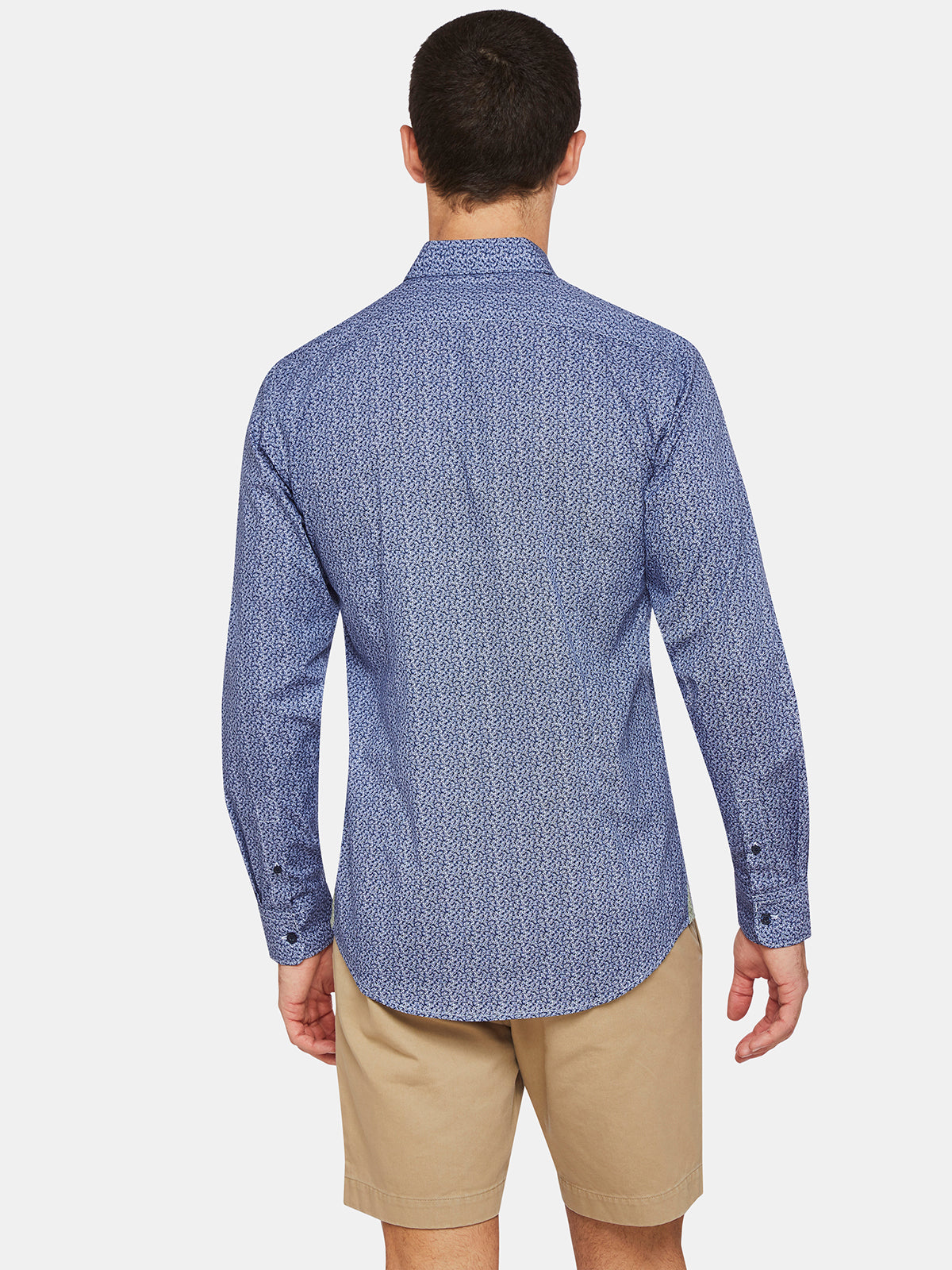 KENTON PRINTED SHIRT BLUE