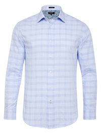 ISLINGTON DOBBY SHIRT BLUE