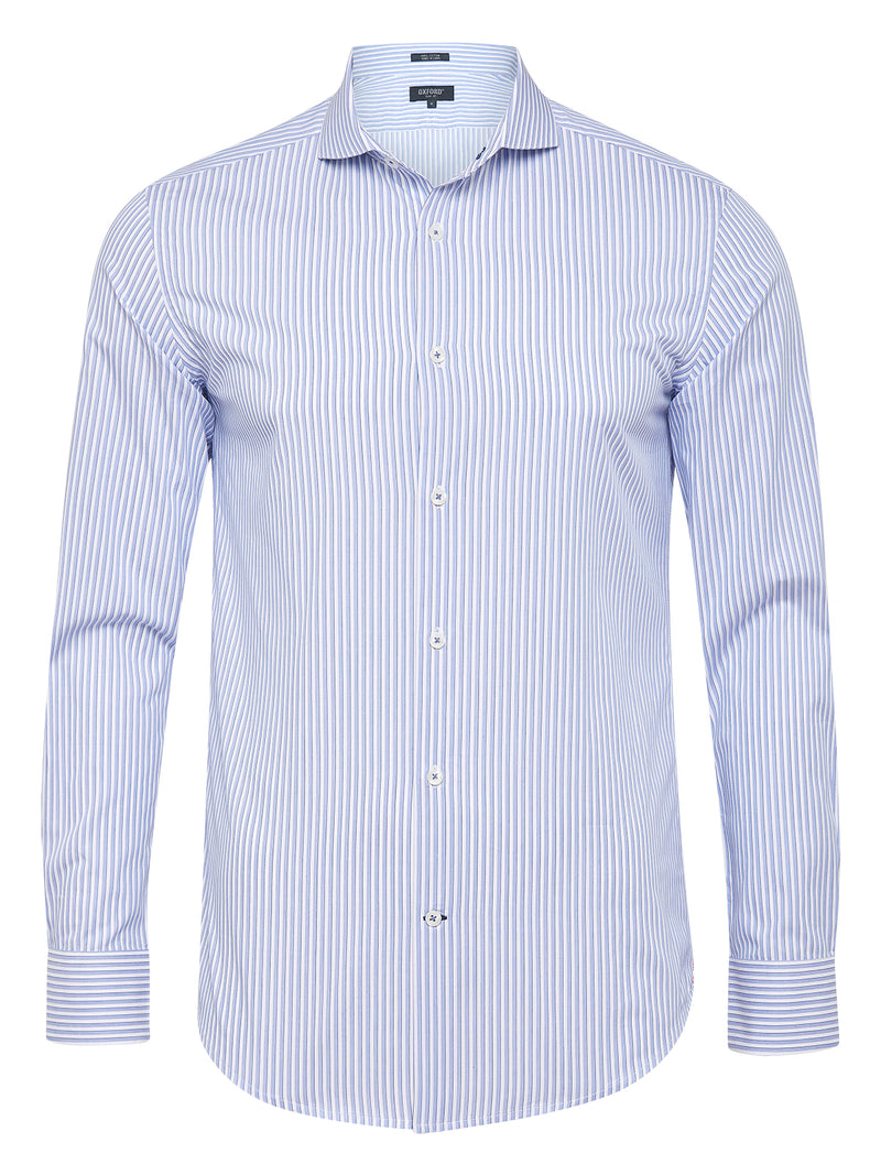 KENSINGTON STRIPED SHIRT BLUE