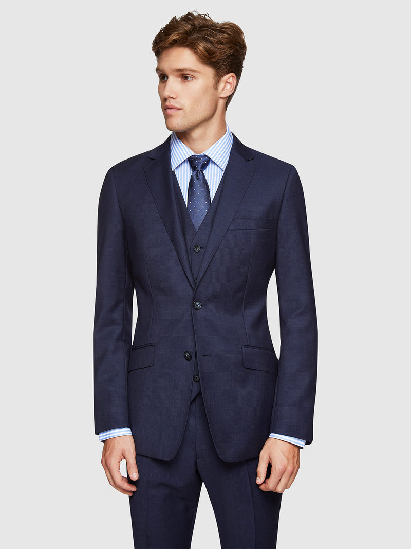 NEW HOPKINS WOOL SUIT JACKET NAVY