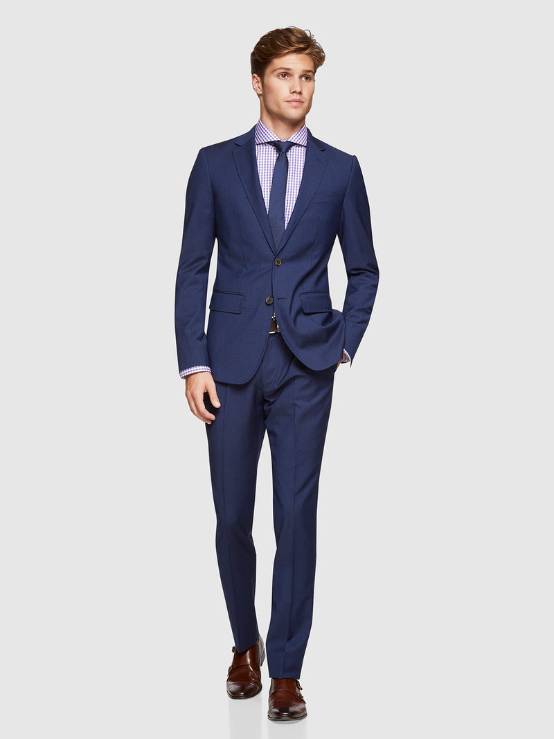 AUDEN WOOL SUIT TROUSERS NAVY