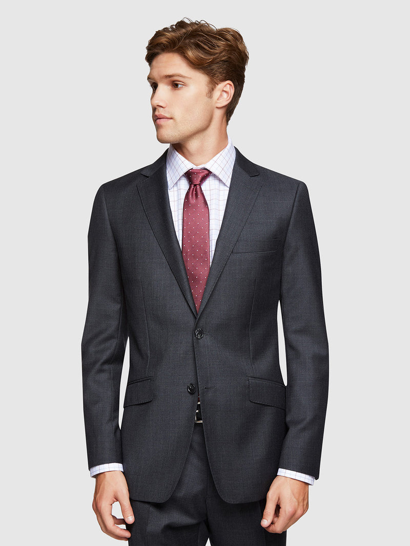 NEW HOPKINS WOOL SUIT JACKET CHARCOAL