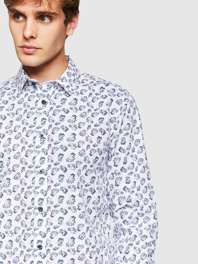 KENTON PRINTED SHIRT NAVY