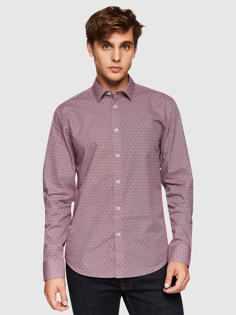 KENTON PRINTED SHIRT RED