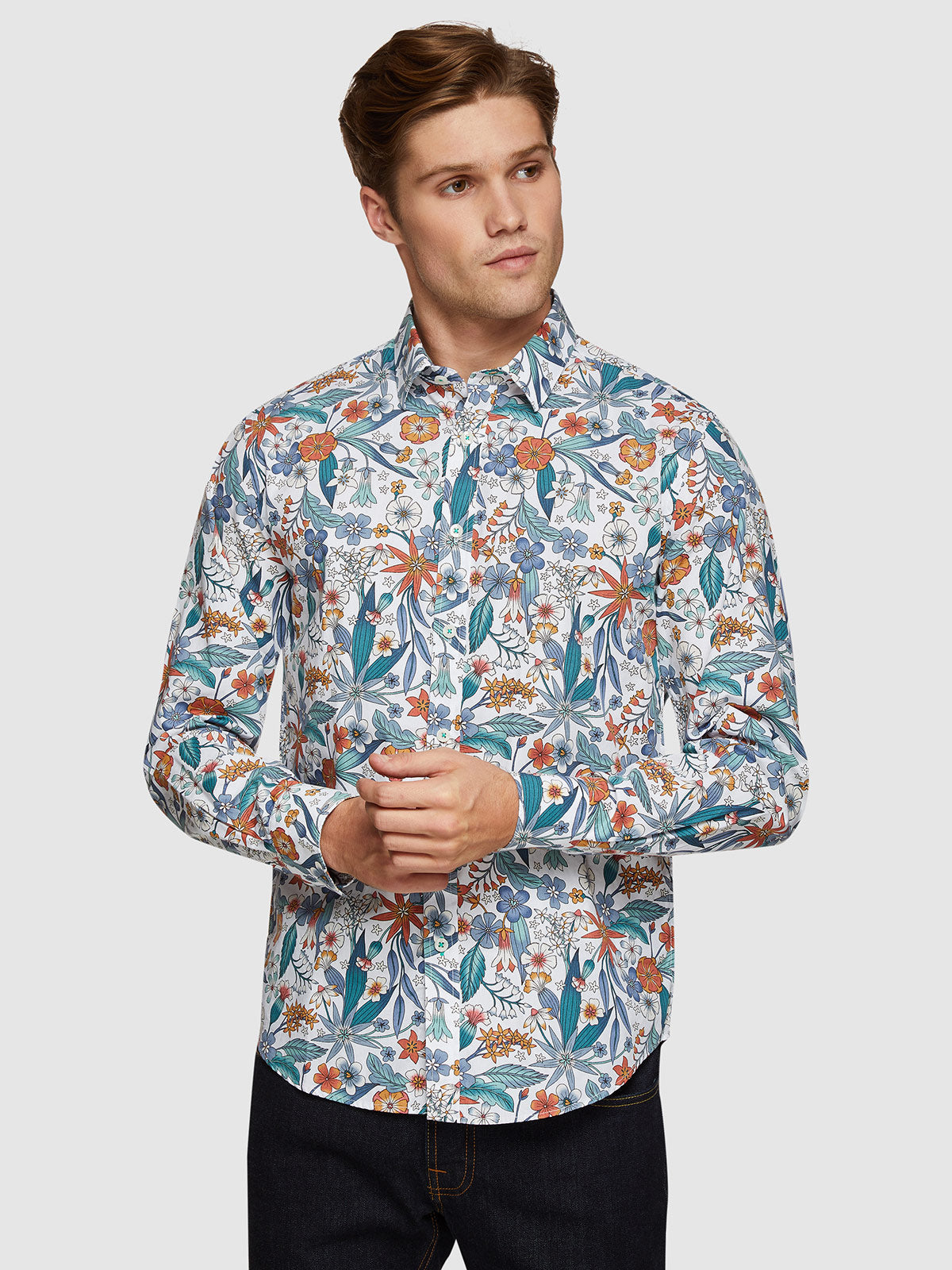 KENTON FLORAL PRINTED SHIRT MULTI