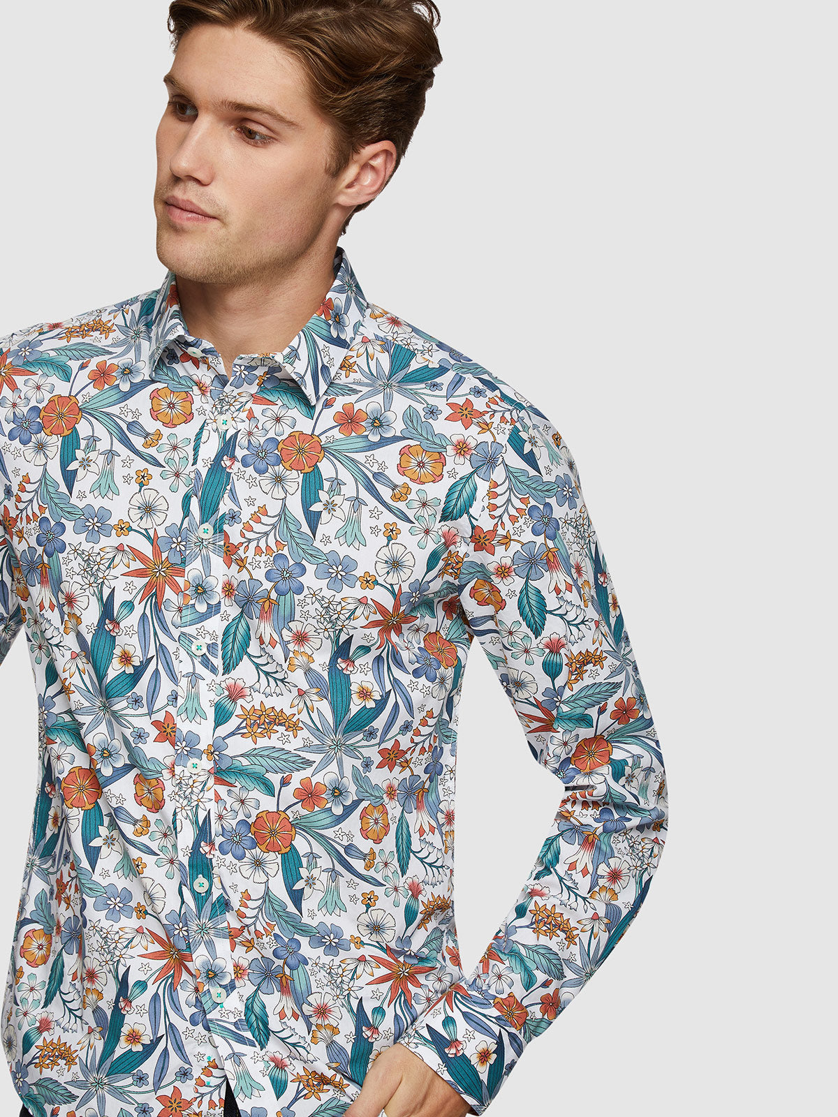 KENTON FLORAL PRINTED SHIRT MULTI