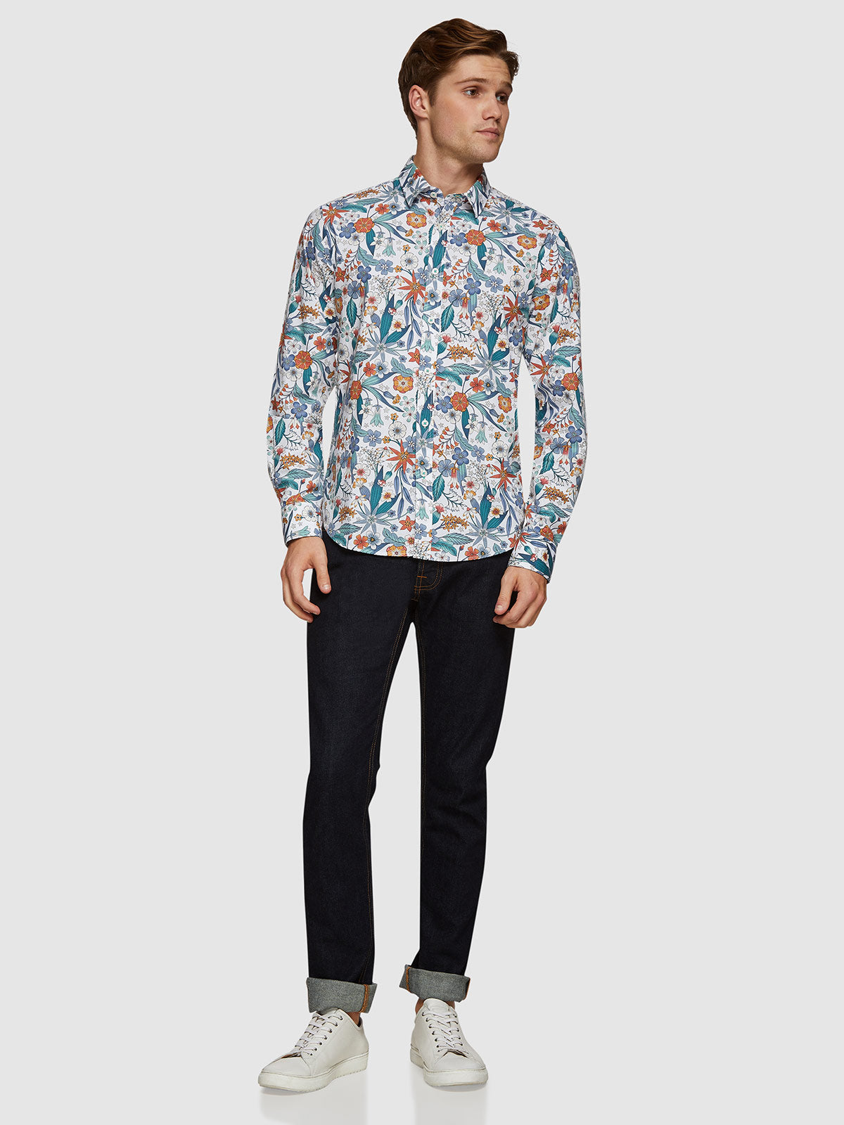 KENTON FLORAL PRINTED SHIRT MULTI