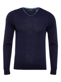 PERRY V-NECK WITH TIPPING PULLOVERX