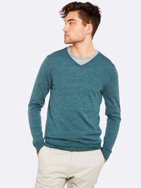 PERRY V-NECK WITH TIPPING PULLOVERX