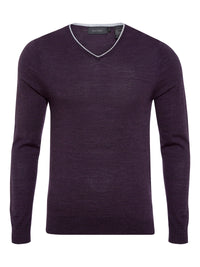 PERRY V-NECK WITH TIPPING PULLOVERX