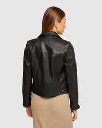 EMMA BIKER LEATHER JACKET WOMENS SUITS JKTS COATS