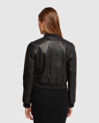 BETTY LEATHER BOMER WOMENS SUITS JKTS COATS