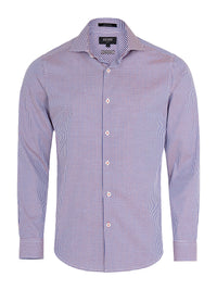 TRAFALGAR DOBBY SHIRT NAVY