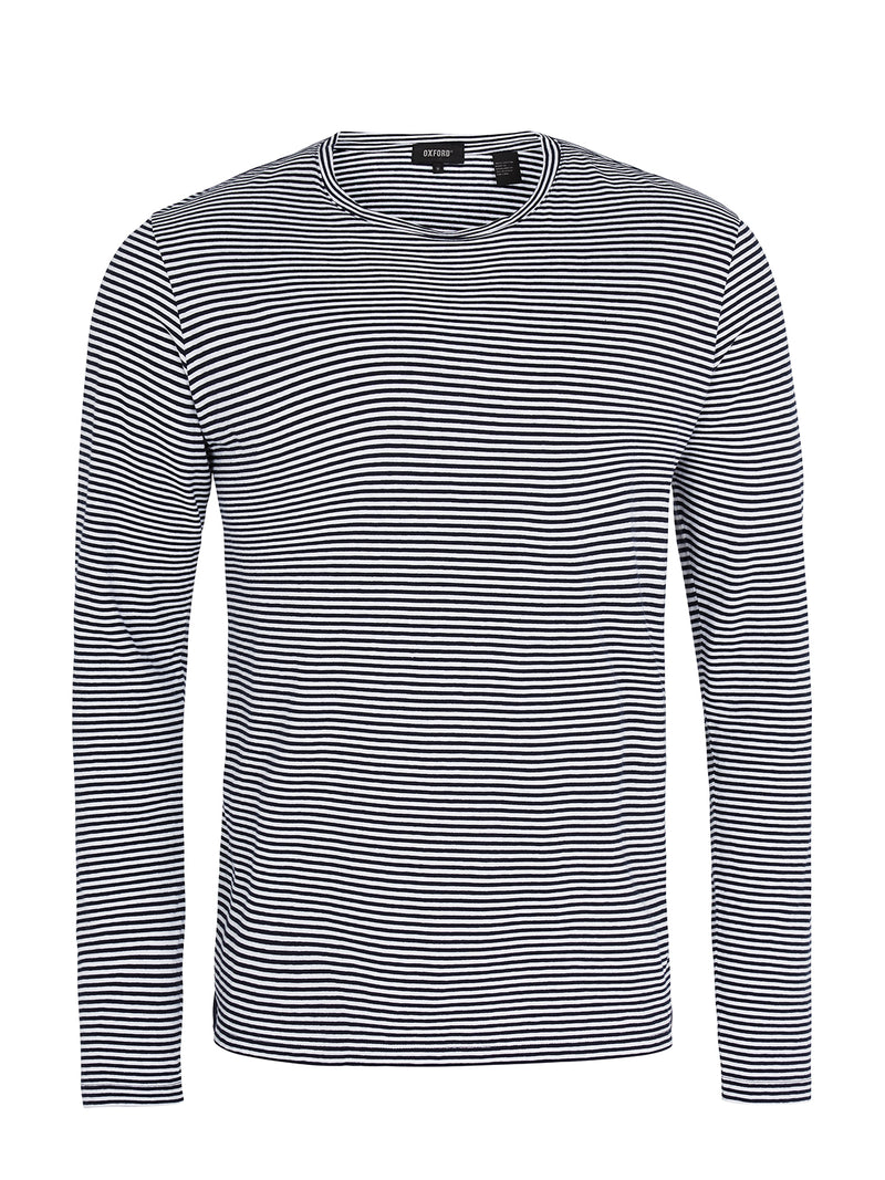 CRUZ LONG SLEEVE T-SHIRT GRY/WHT