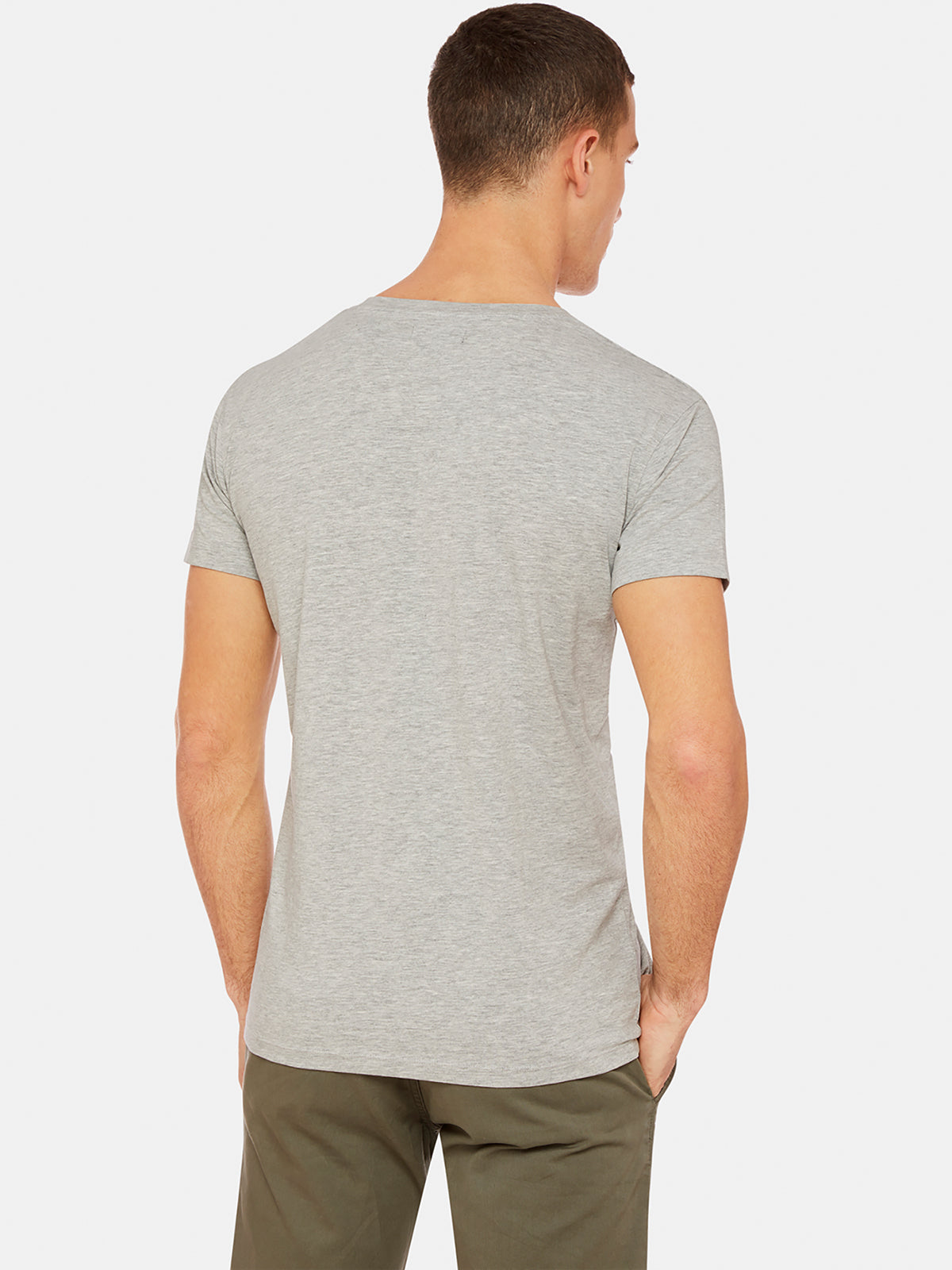 PETER STRETCH V-NECK T-SHIRT