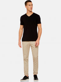 PETER STRETCH V-NECK T-SHIRT