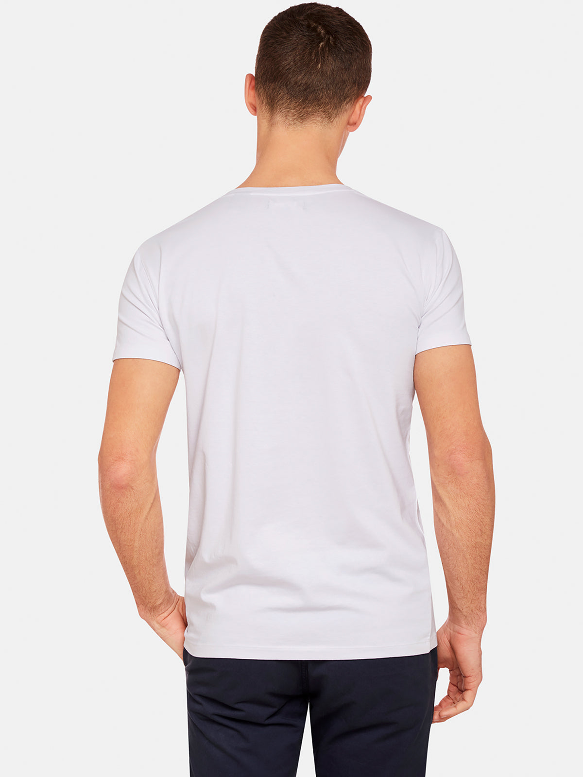 PETER STRETCH V-NECK T-SHIRT