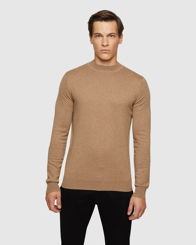 BART FUNNEL NECK KNIT MENS KNITWEAR