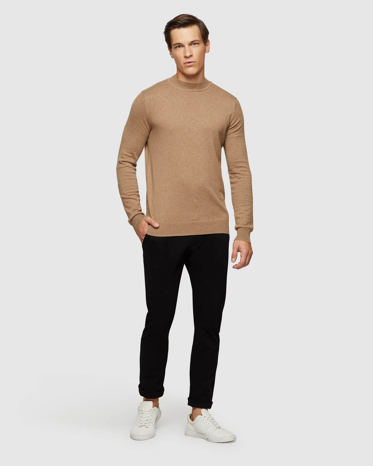 BART FUNNEL NECK KNIT MENS KNITWEAR