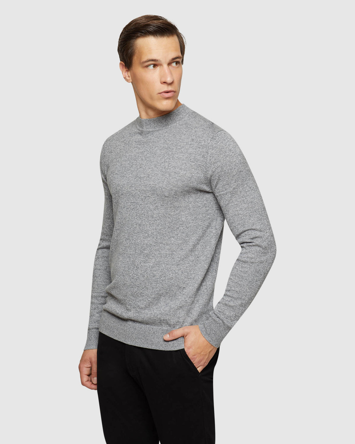 BART FUNNEL NECK KNIT MENS KNITWEAR