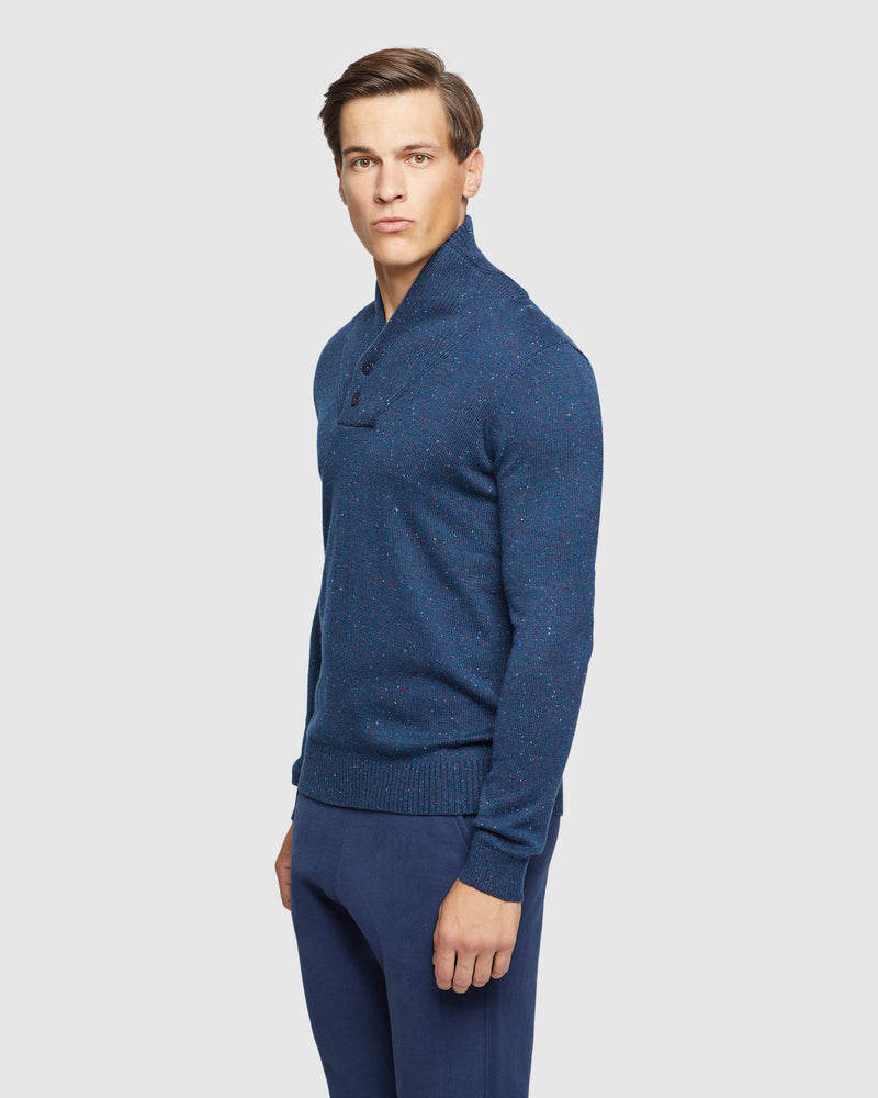 DIGBY DONEGAL SHAWL NECK KNIT MENS KNITWEAR