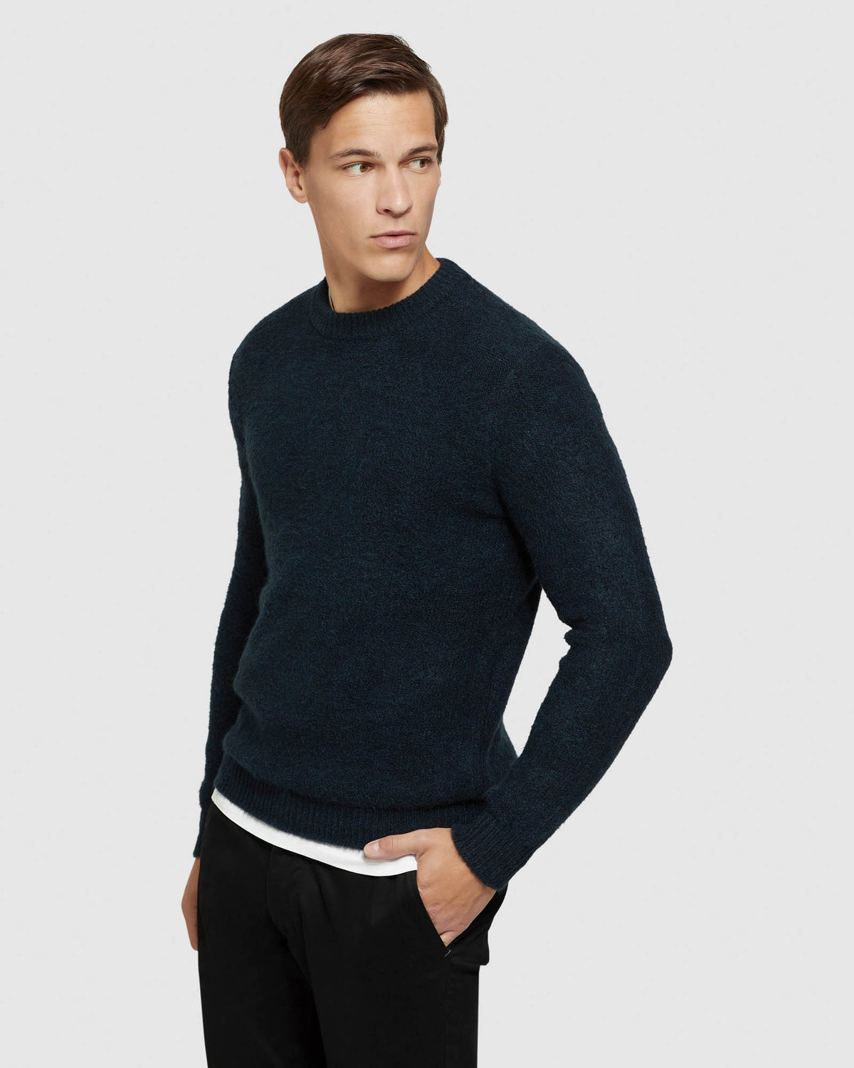 LEO SOFT CREW NECK KNIT MENS KNITWEAR