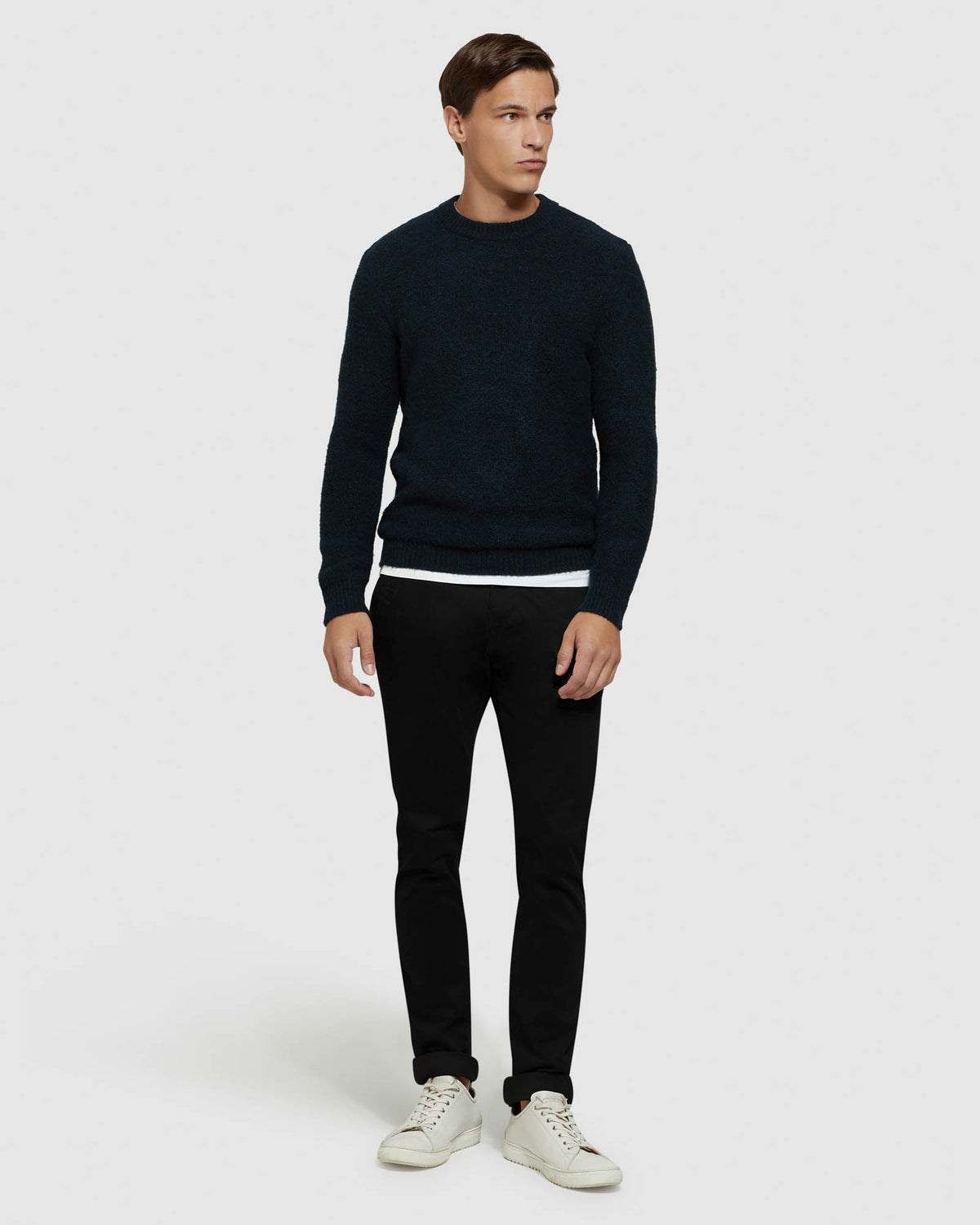 LEO SOFT CREW NECK KNIT MENS KNITWEAR