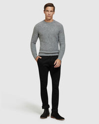 LEO SOFT CREW NECK KNIT MENS KNITWEAR