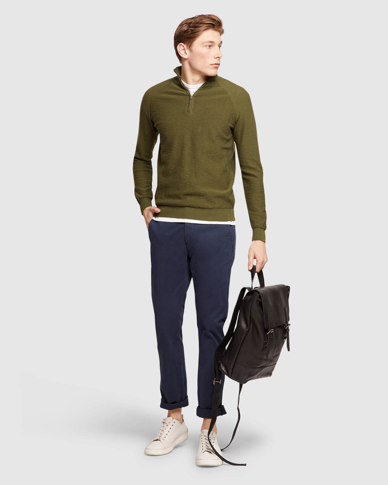 BART ZIP NECK KNIT MENS KNITWEAR