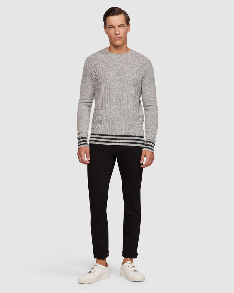 MATTEO CABLE KNIT PULLOVER MENS KNITWEAR