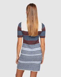 SHELLY JACQUARD KNIT MINI DRESS WOMENS DRESSES