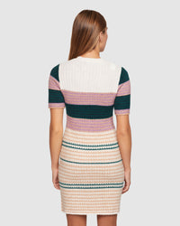 SHELLY JACQUARD KNIT MINI DRESS WOMENS DRESSES