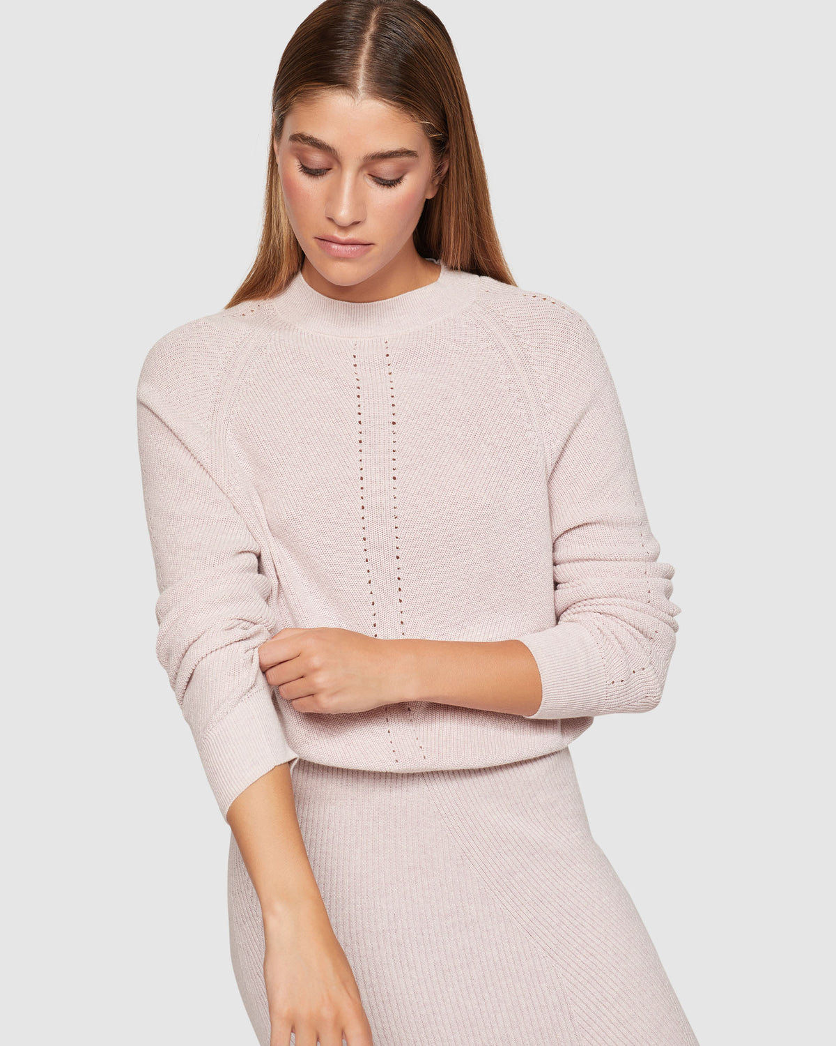 JOSEPHINE KNIT CREW NECK TOP WOMENS KNITWEAR