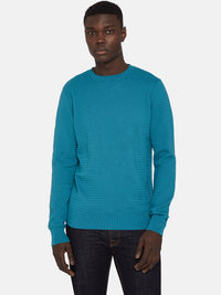 FLETCHER TEXTURED COTTON CREW NECKX