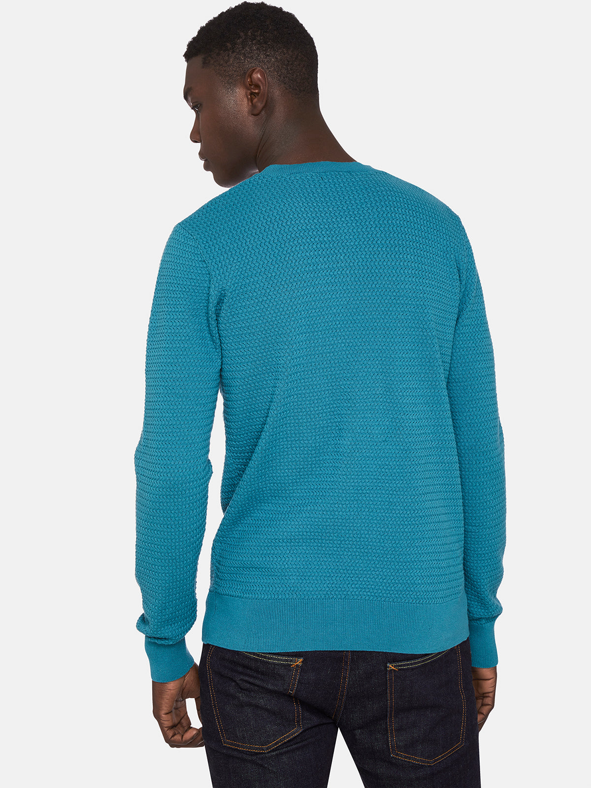 FLETCHER TEXTURED COTTON CREW NECKX