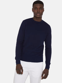 FLETCHER TEXTURED COTTON CREW NECKX