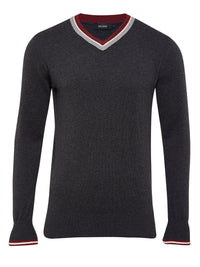 JAX TIPPING V-NECK PULLOVER