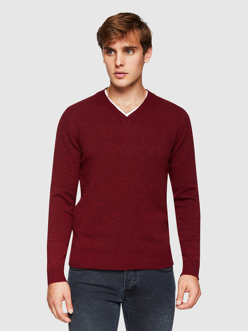 BENSON LAMBSWOOL V-NECK KNIT