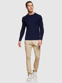 BARTON TEXTURED CREW NECK PULLOVER